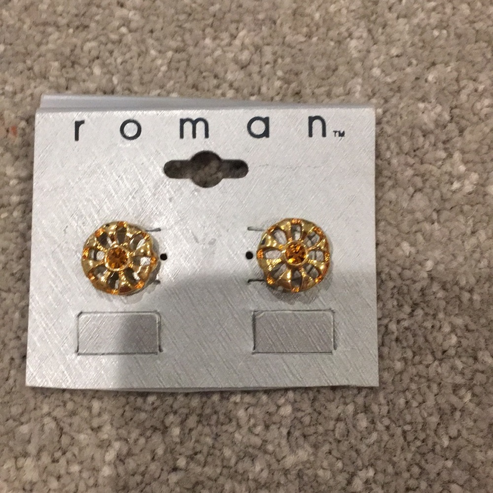 NWT circle stone earrings